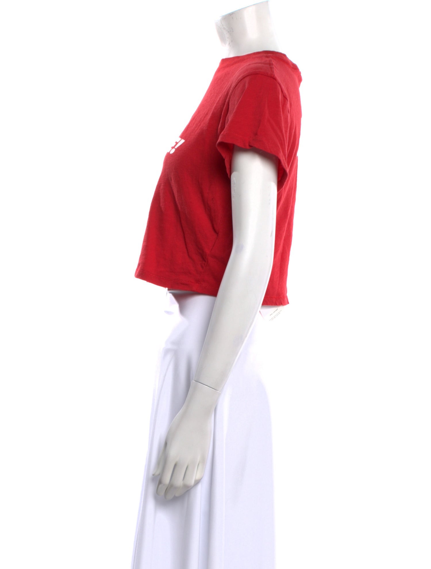 Réalisation Par x David Bowie Graphic Print Crew Neck Crop Top