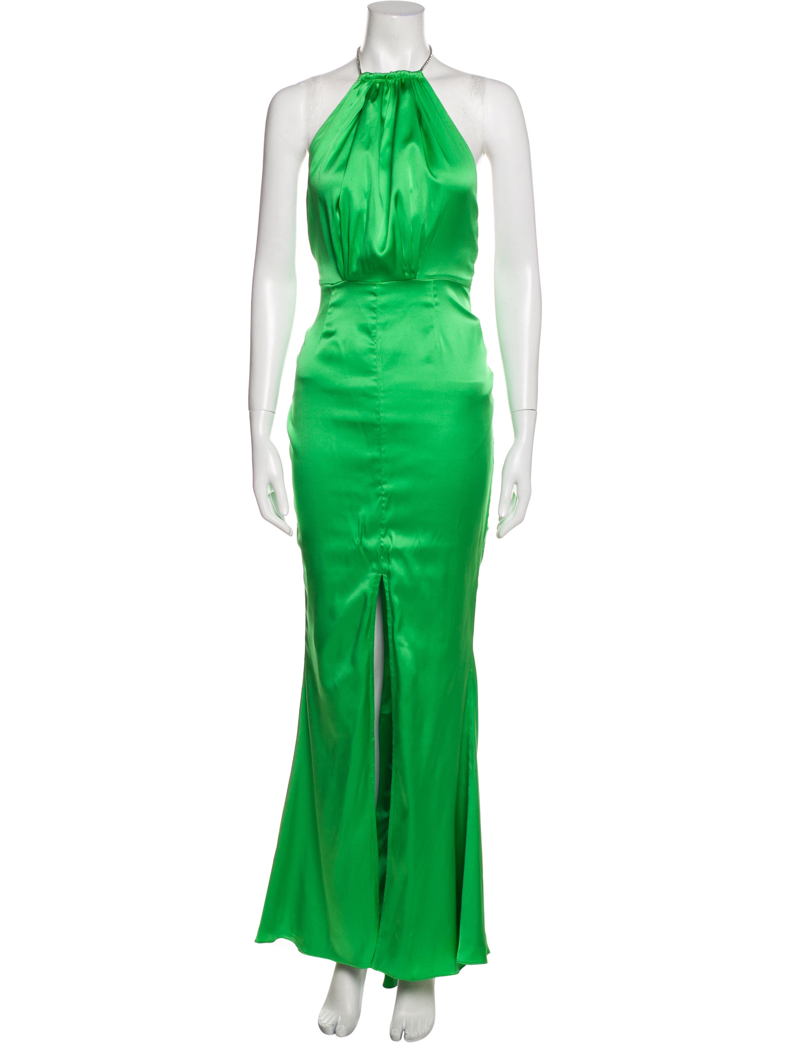 Retrofête Silk Long Dress Green Dresses, Clothing WRETO26146 The RealReal