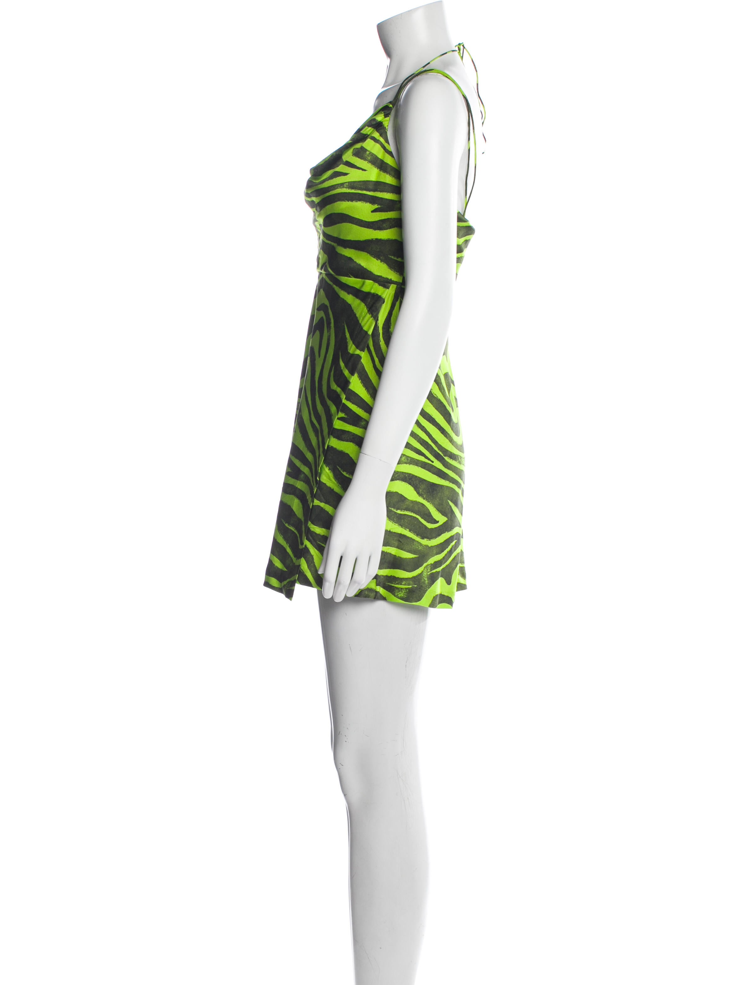 green and black zebra print dress Ankara Wax Print Midi Dresses