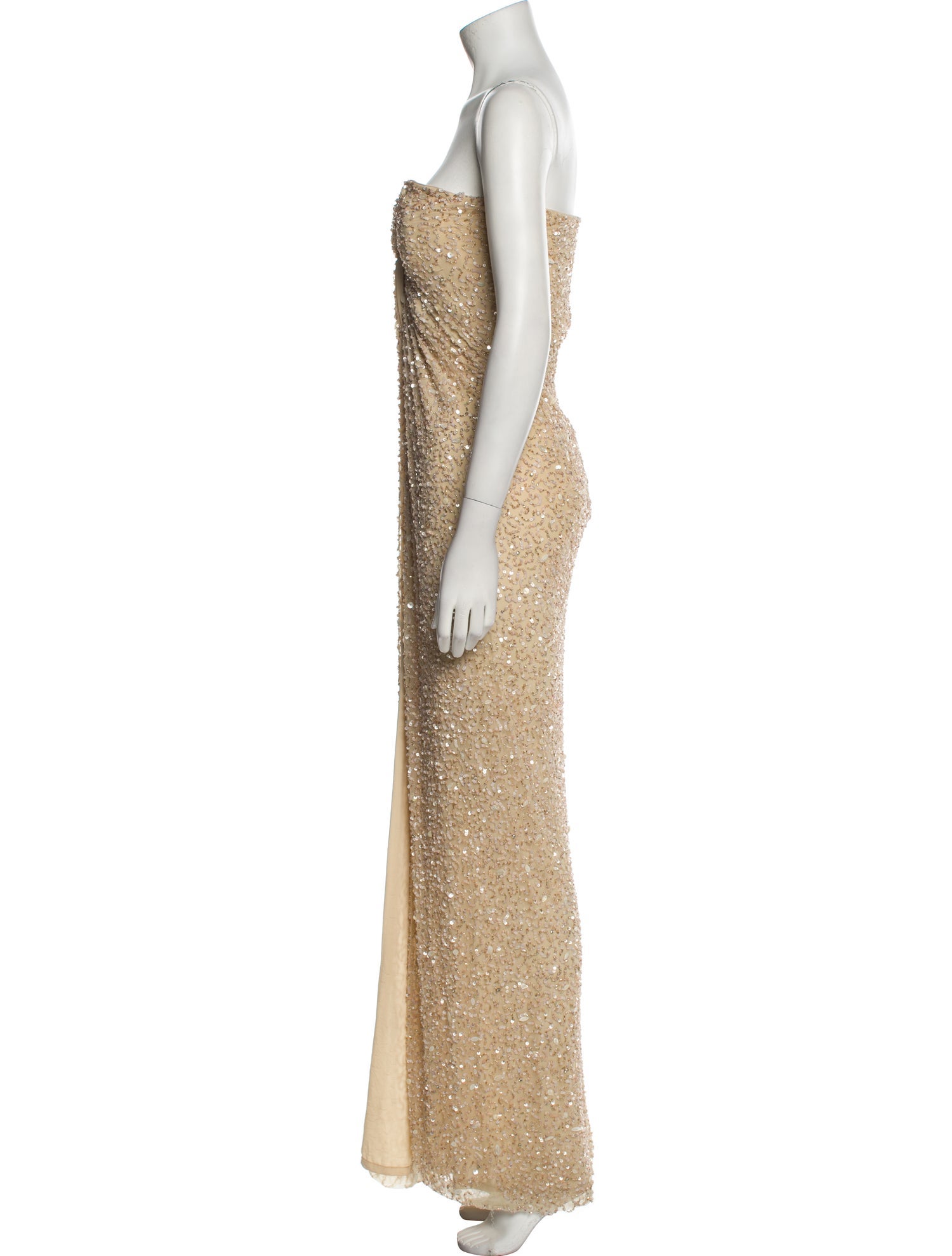 Retrofte Strapless Long Dress - Neutrals Dresses, Clothing - WRETO35733 |  The RealReal