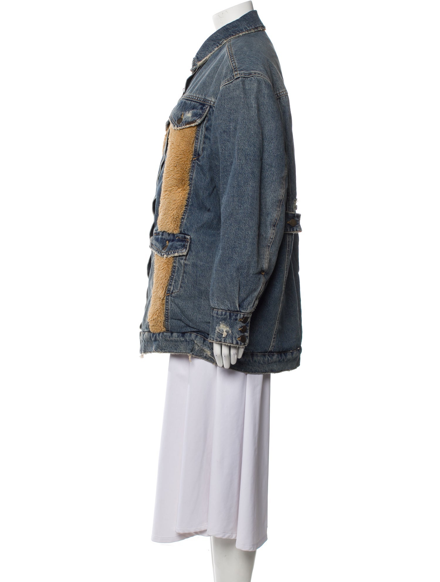 Retrofête Colorblock Pattern Coat