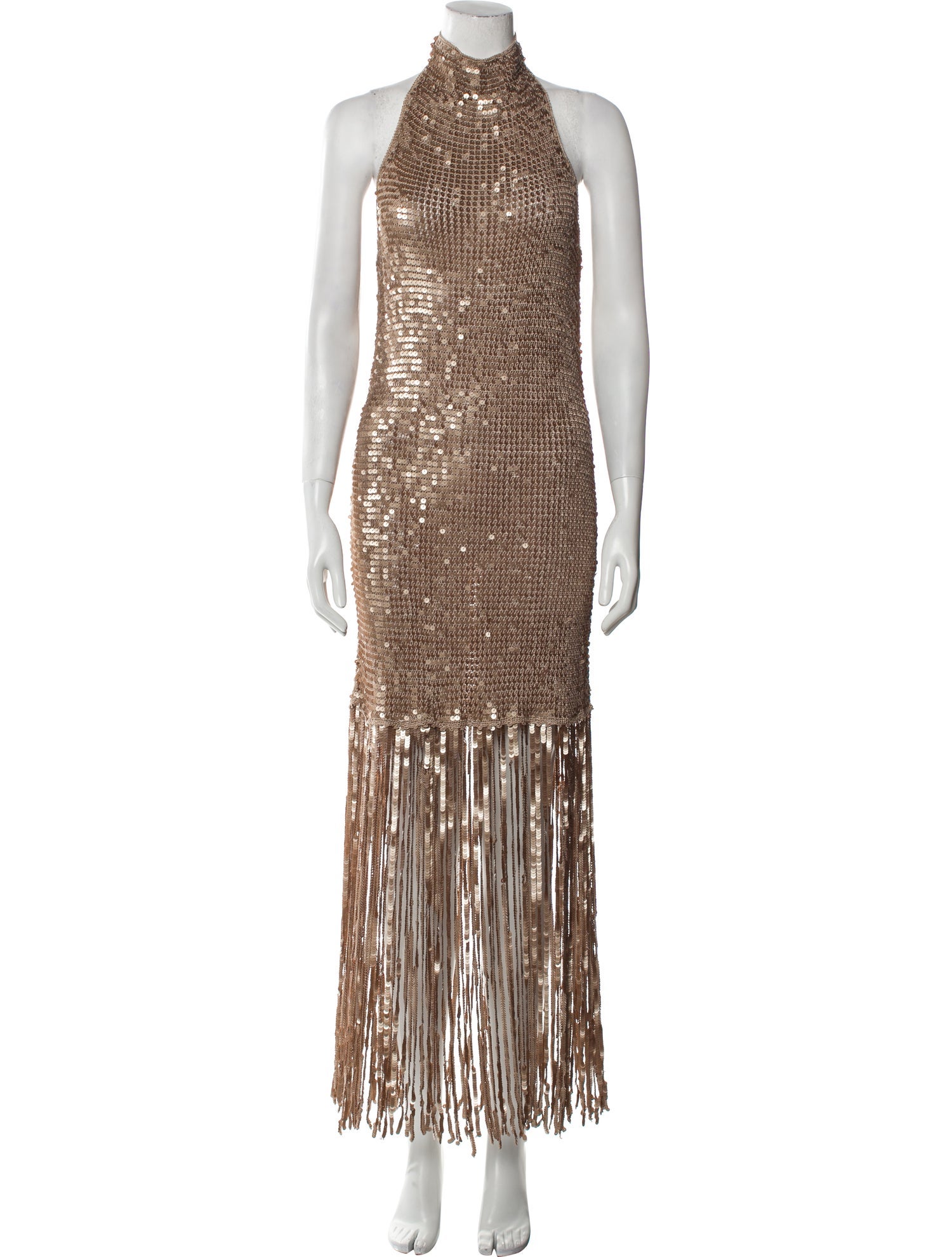 Retrofête Mock Neck Long Dress