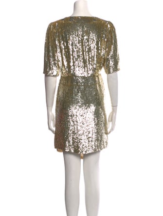 Retrofête V-Neck Mini Dress