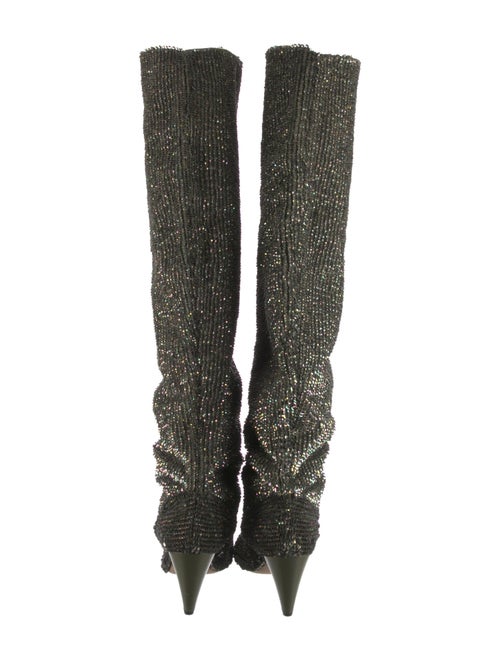 Retrofête Sequins Printed Sock Boots