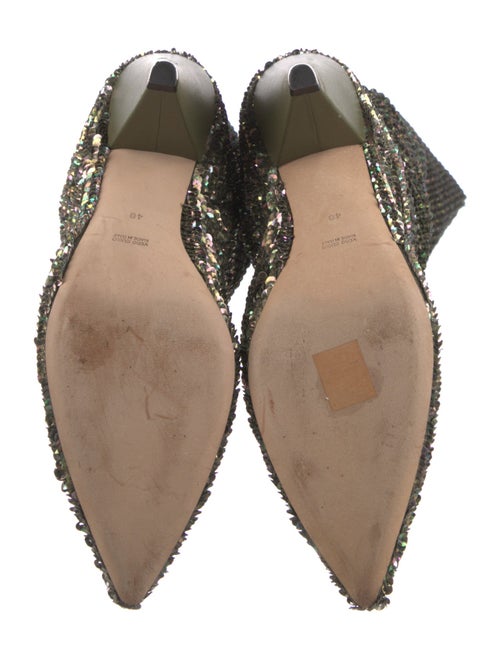 Retrofête Sequins Printed Sock Boots