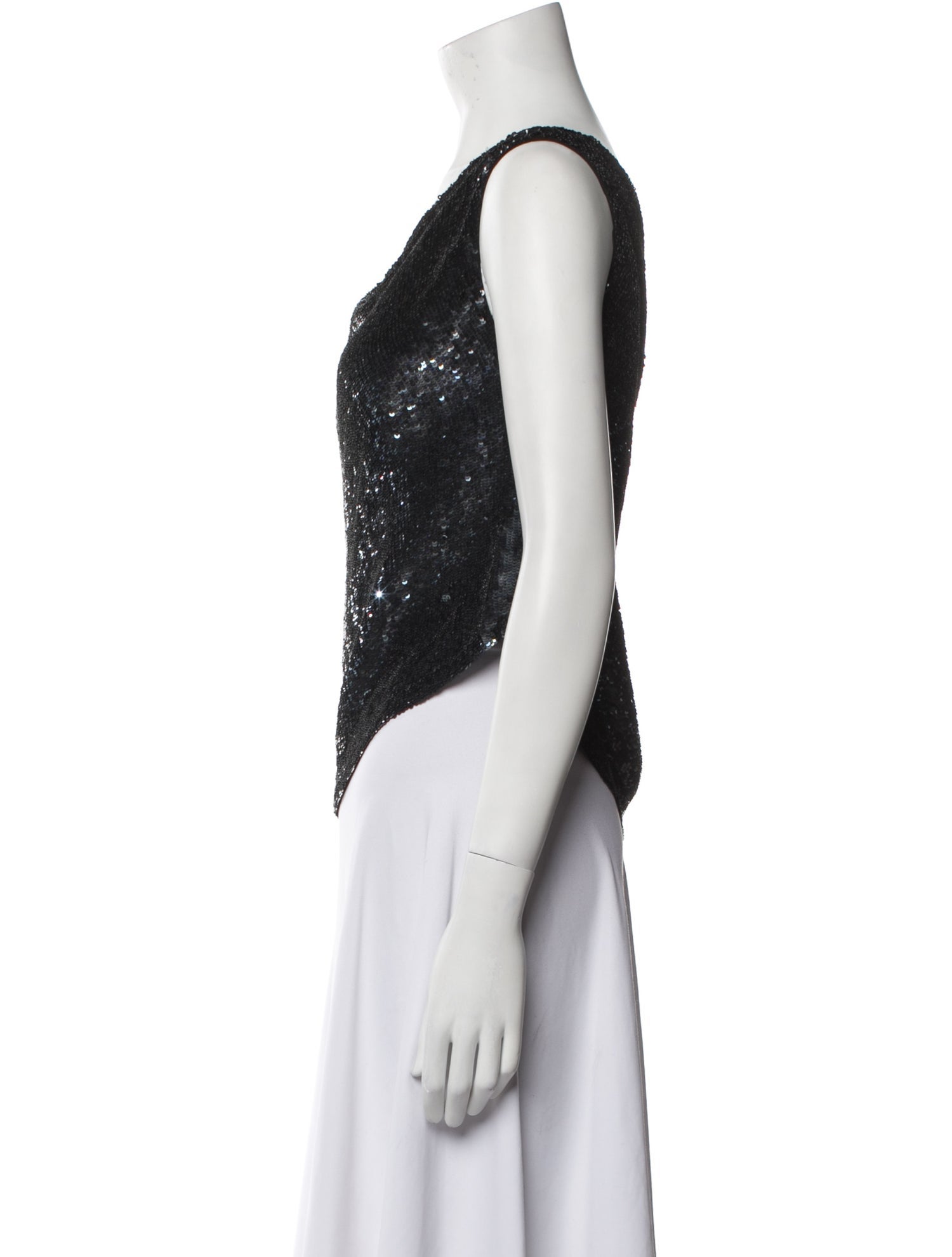 Retrofête Sequin Cowl Neck Top