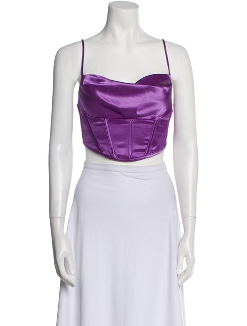 Retrofête Square Neckline Sleeveless Crop Top