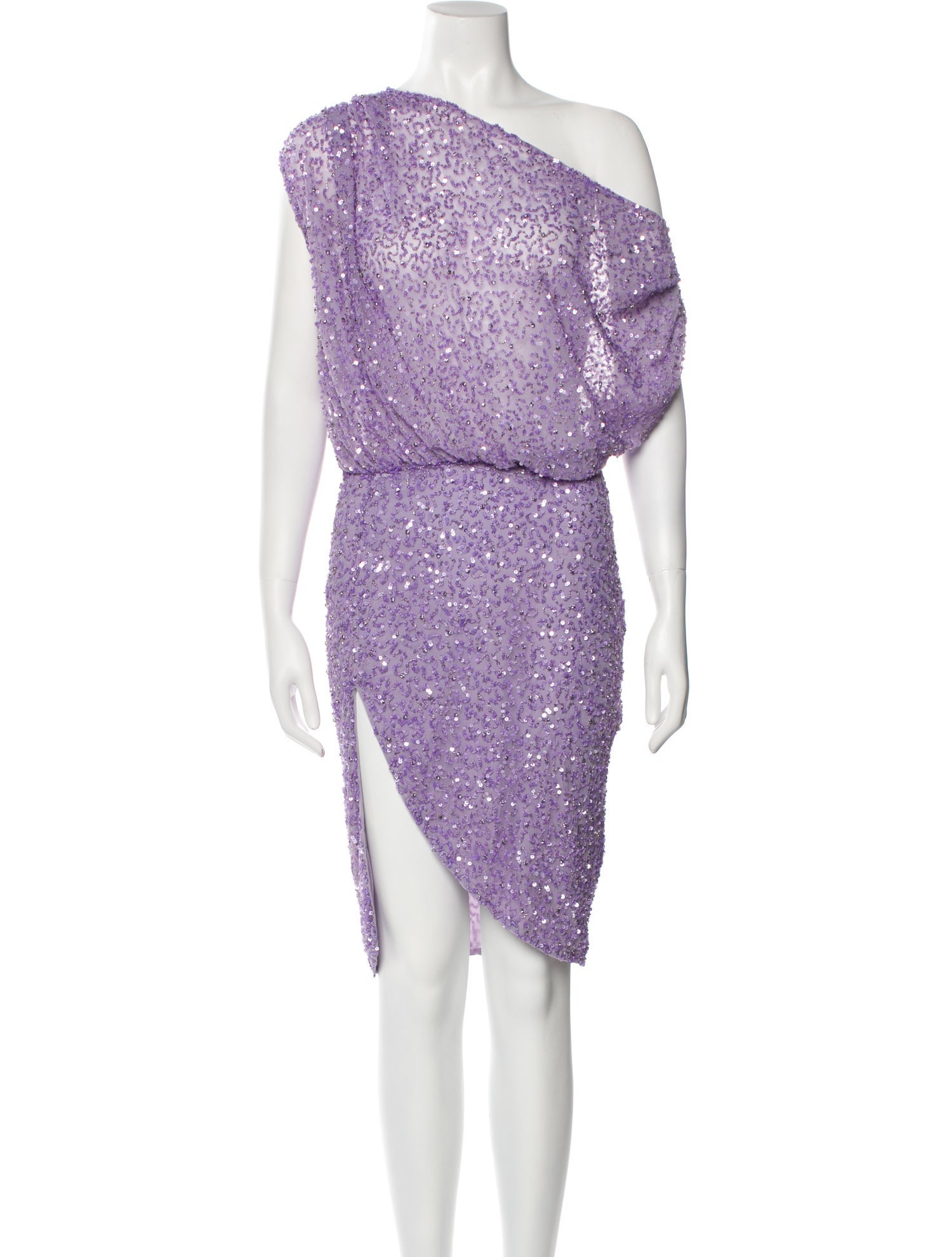 Retrofête One-Shoulder Knee-Length Dress w/ Tags