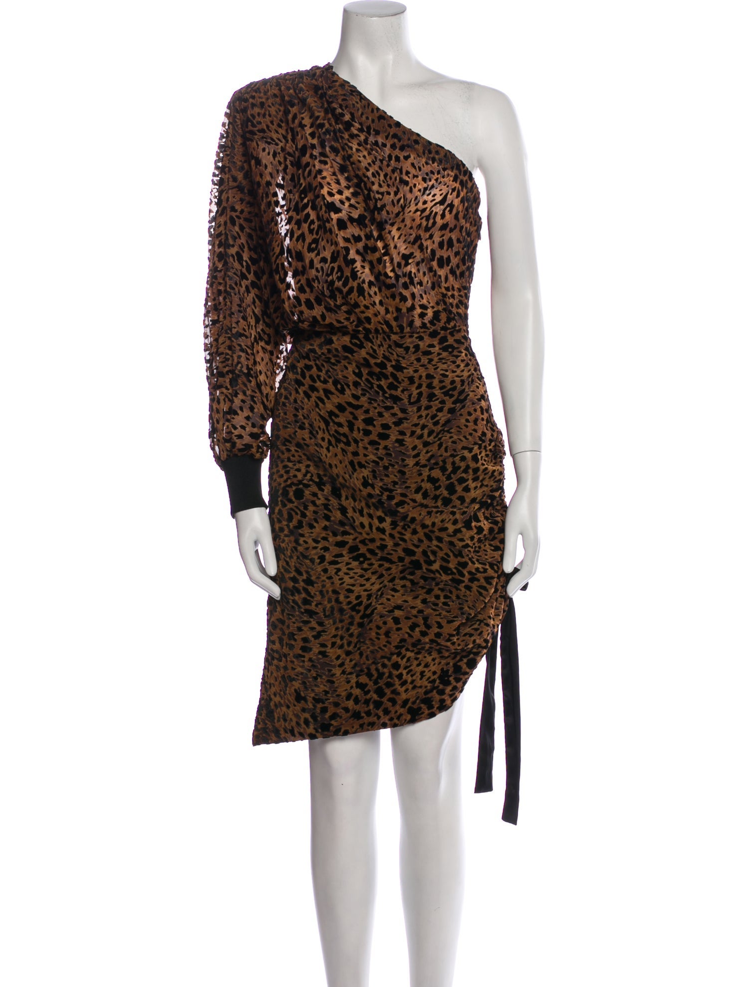 Retrofête Animal Print Knee-Length Dress