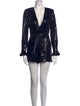 Retrofête Sequin Plunge Neckline Romper