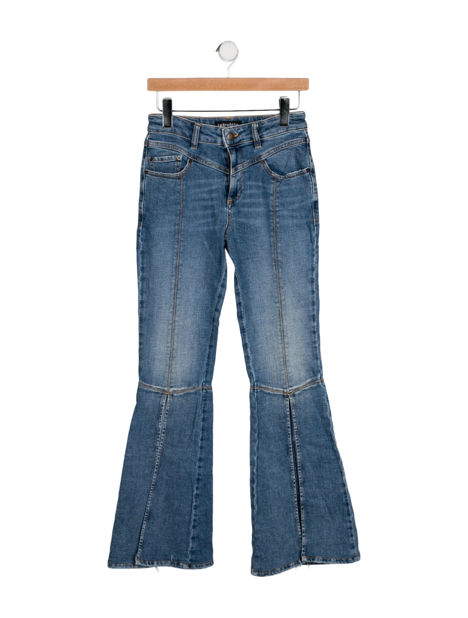Retrofête Mid-Rise Wide Leg Jeans