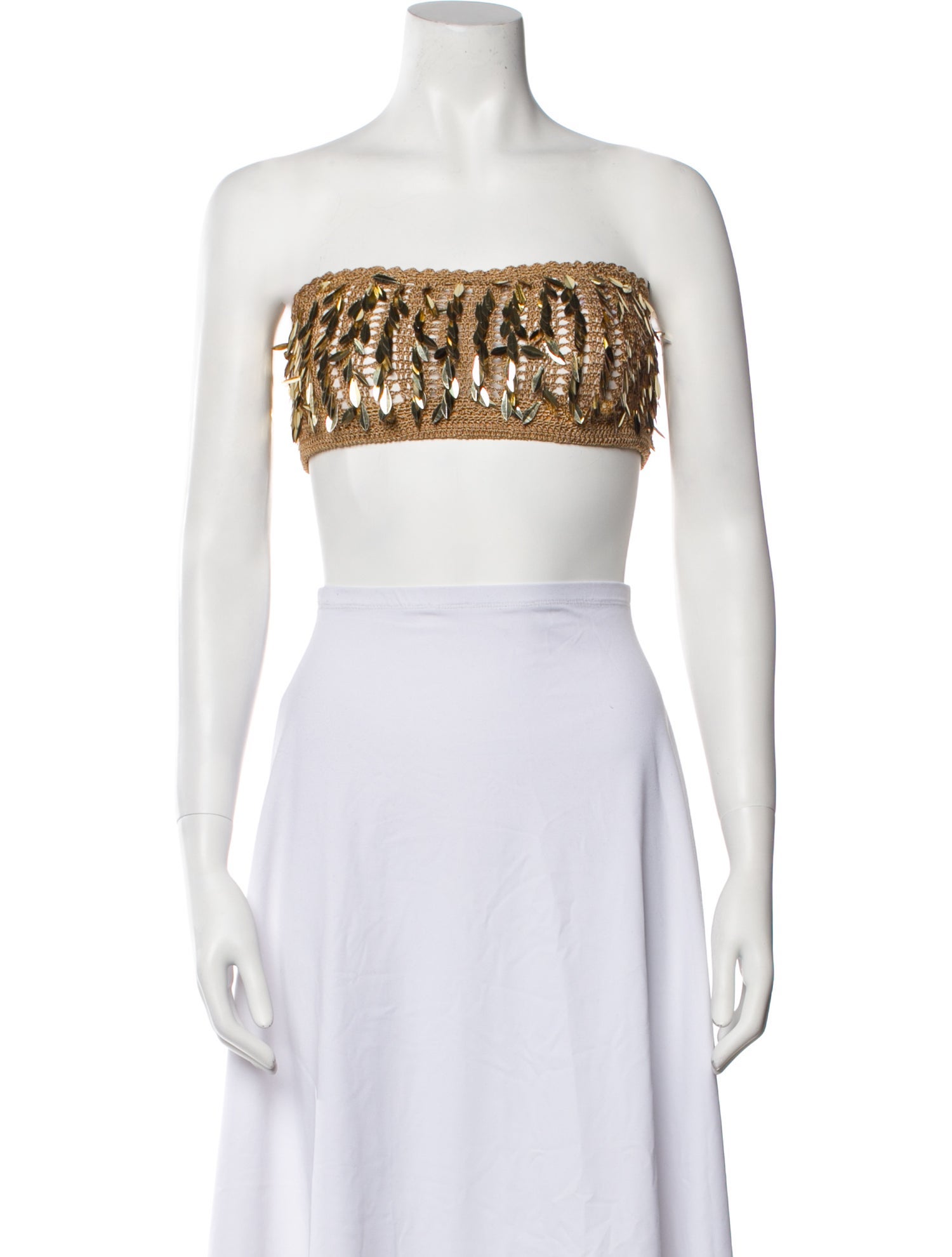 Retrofête Strapless Crop Top