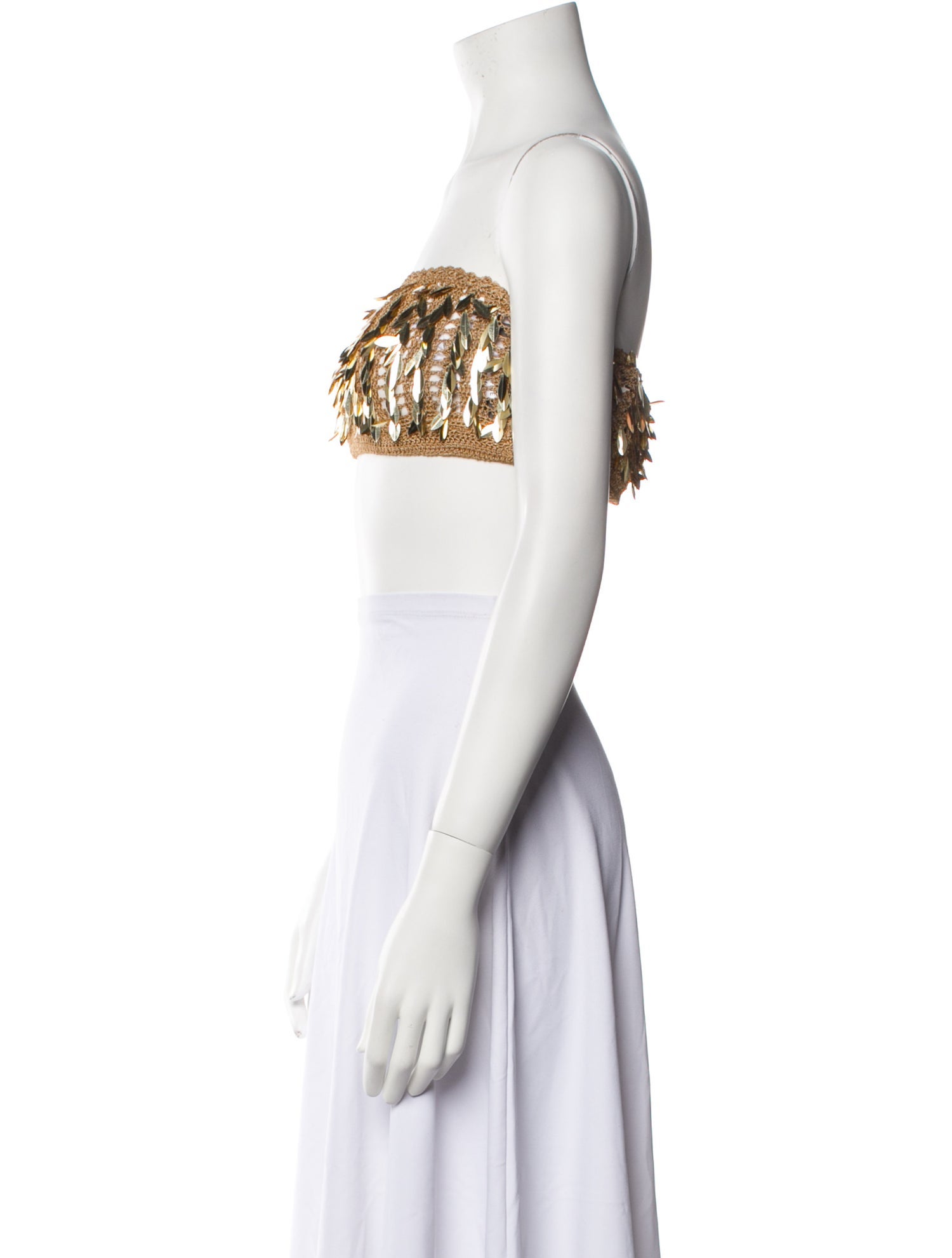 Retrofête Strapless Crop Top