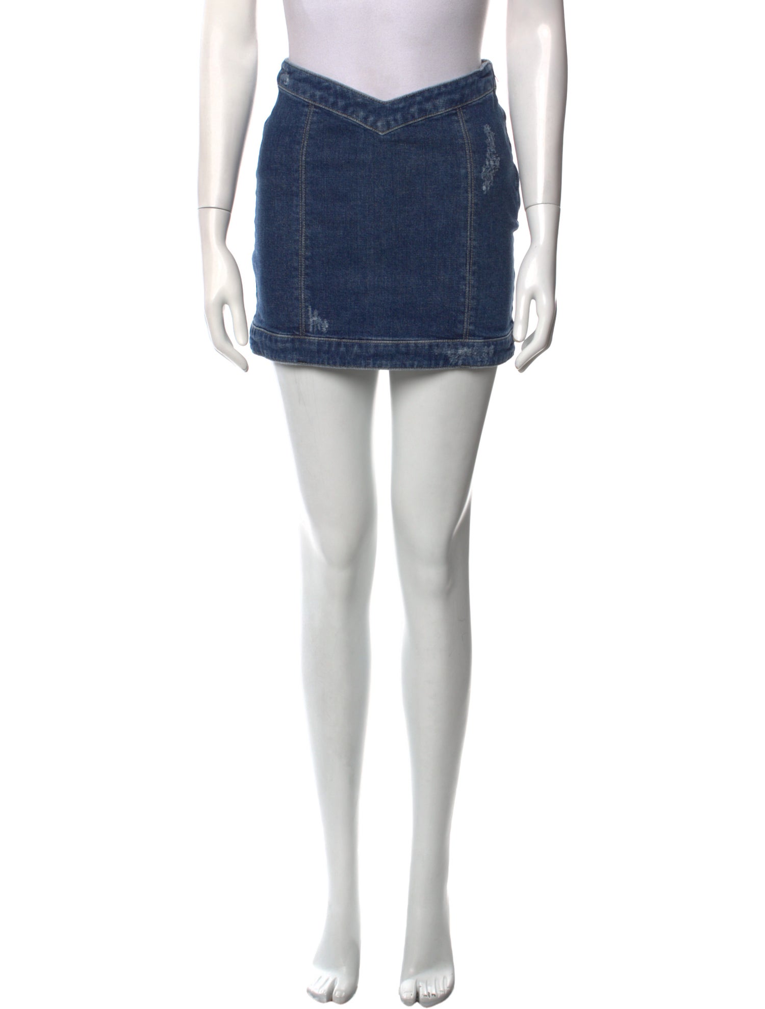 Retrofête Distressed Accents Mini Skirt