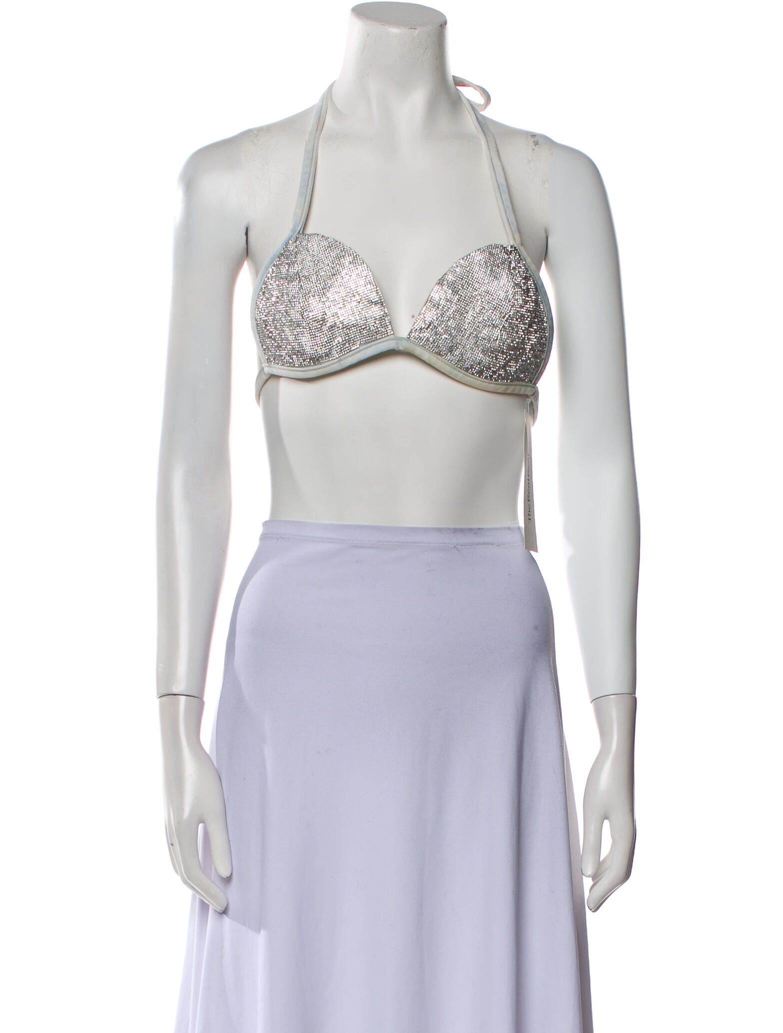 Retrofête Halterneck Sleeveless Crop Top