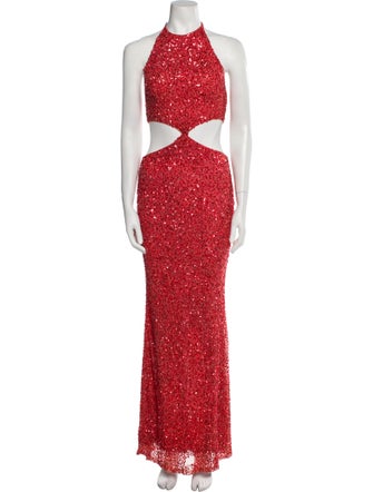 Retrofête Printed Long Dress