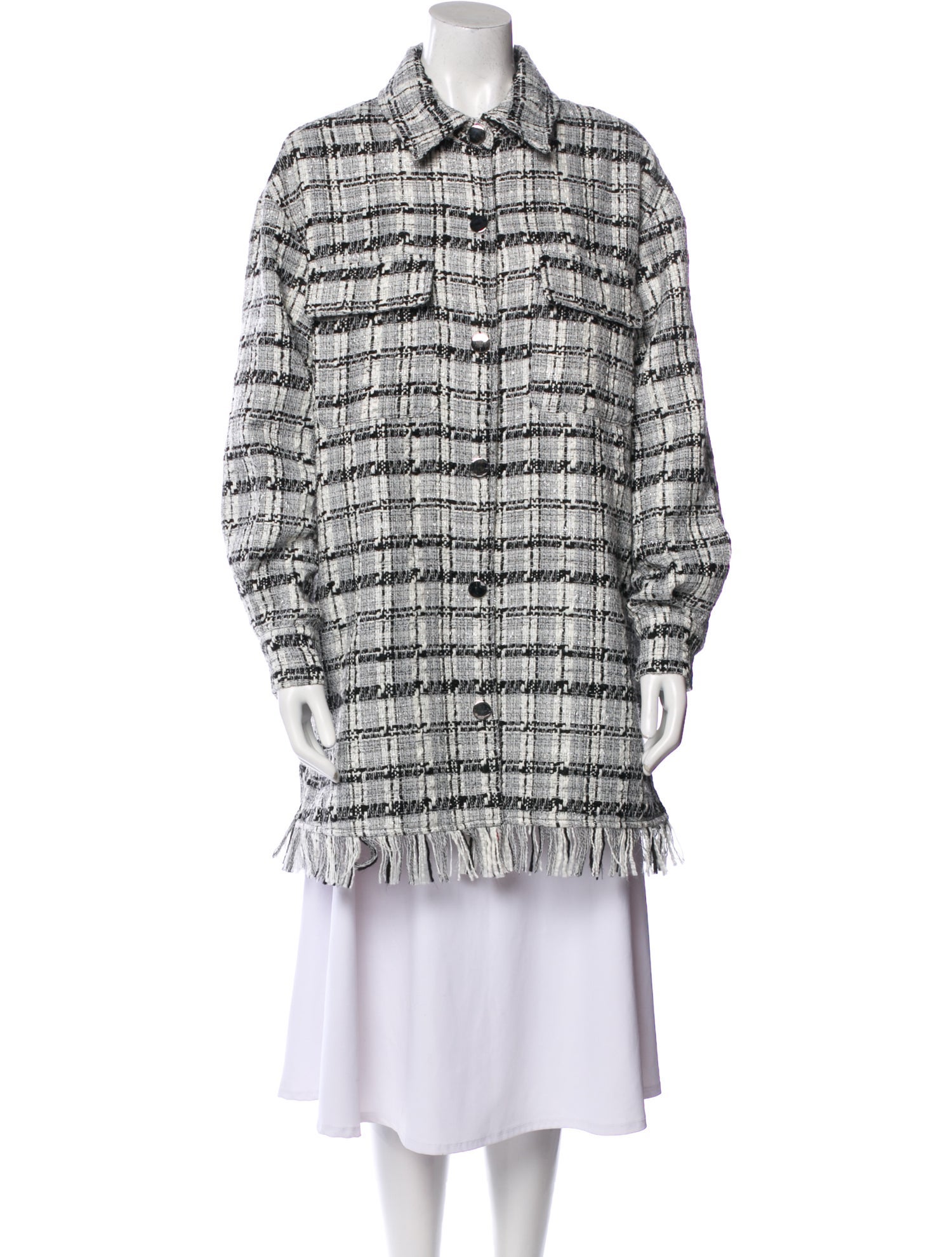 Retrofête Tweed Pattern Coat