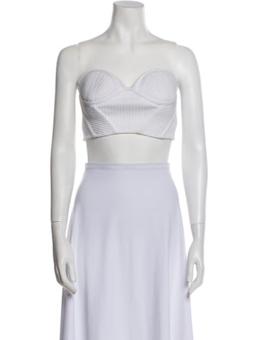 Retrofête Tops Strapless Crop Top M