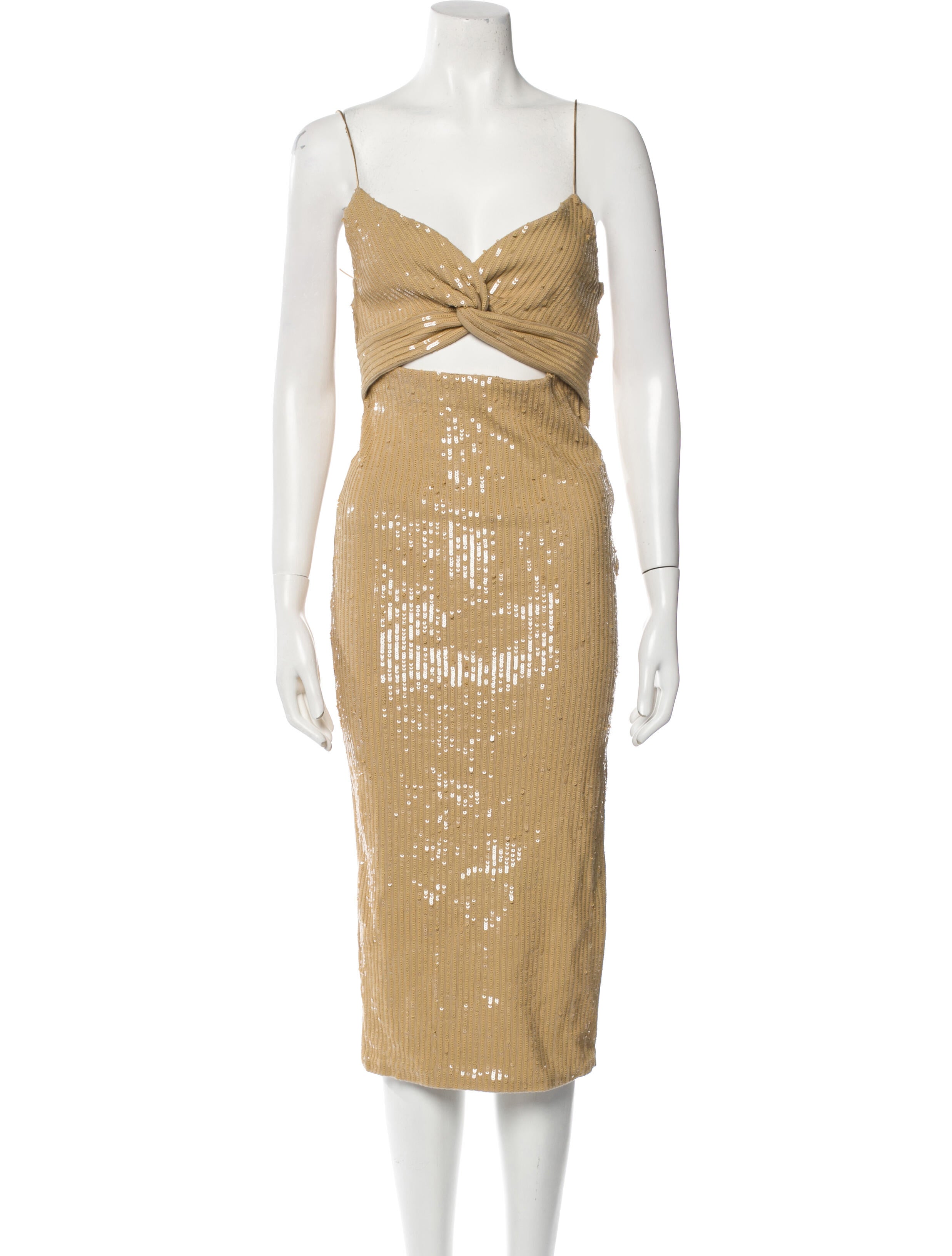 Retrofête V-Neck Midi Length Dress w/ Tags