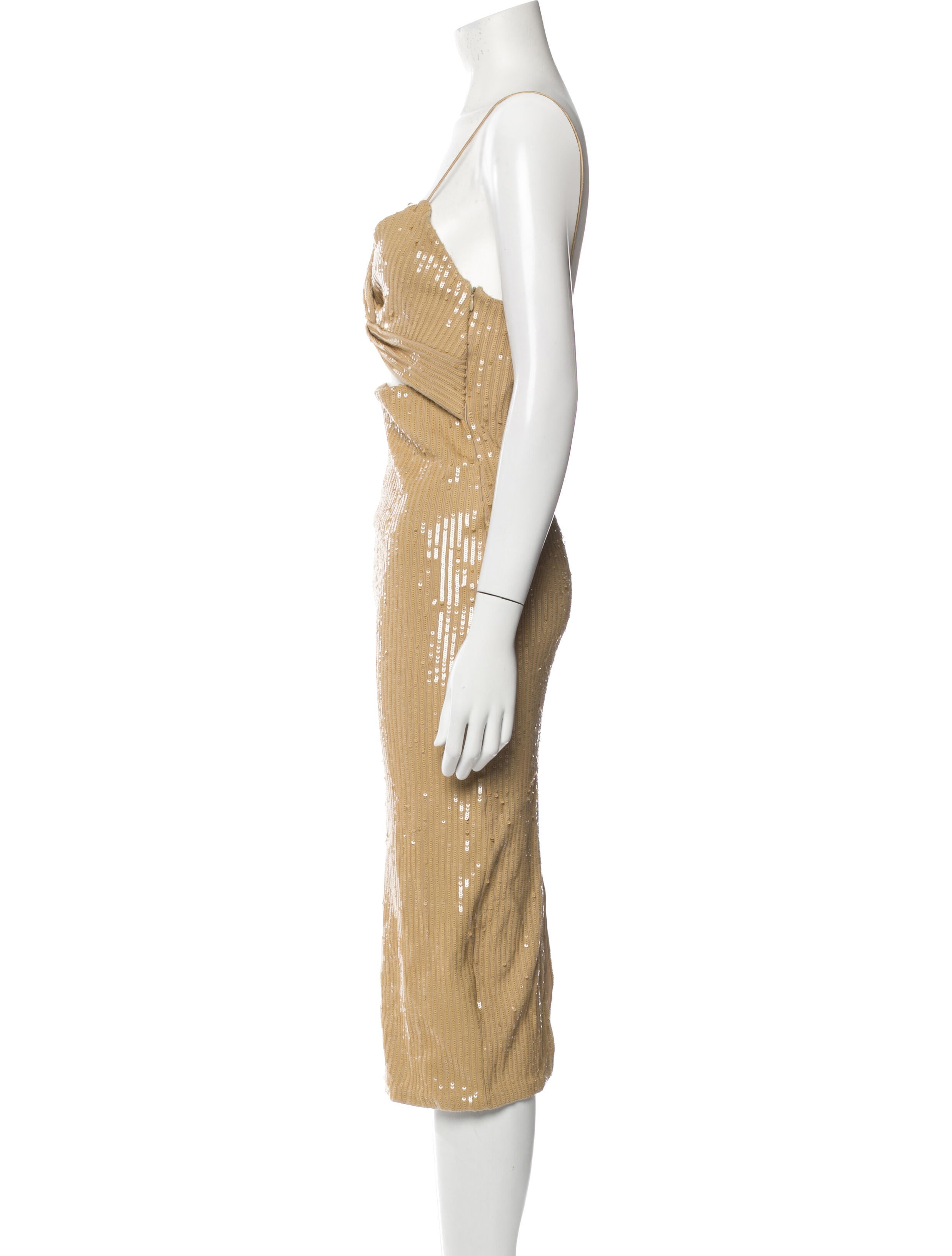 Retrofête V-Neck Midi Length Dress w/ Tags