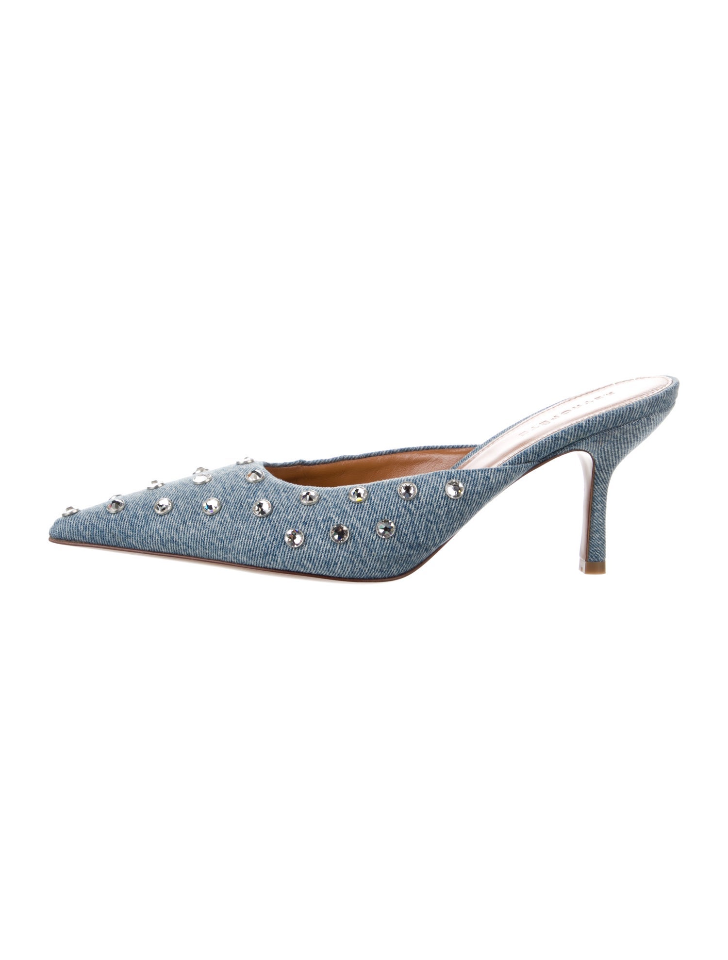 Retrofête Canvas Crystal Embellishments Mules