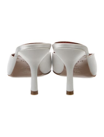 Retrofête Satin Beaded Accents Mules