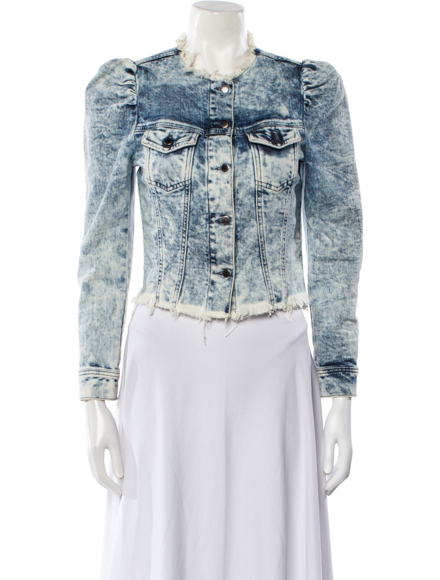 Retrofête Tie-Dye Print Denim Jacket