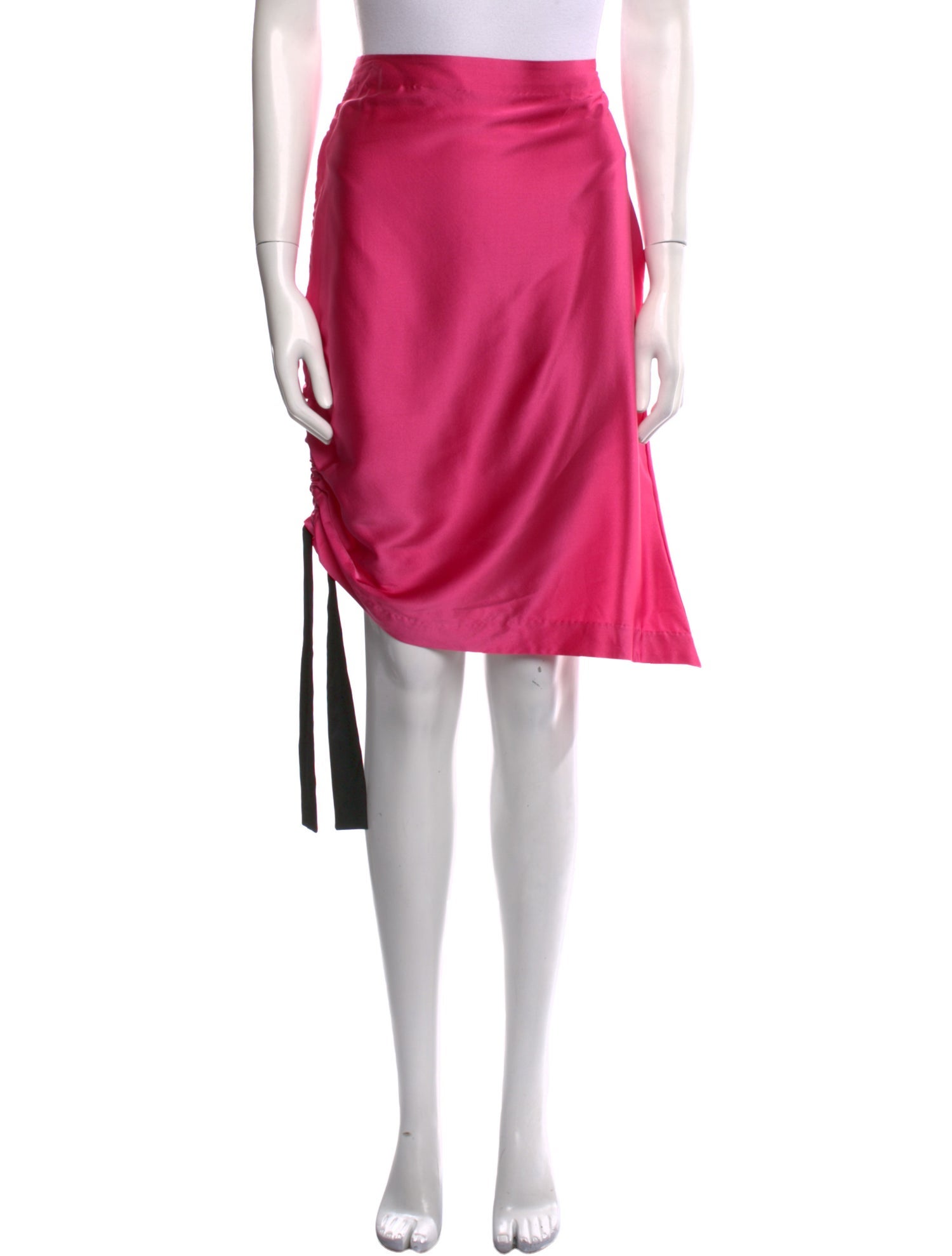 Retrofête Silk Knee-Length Skirt