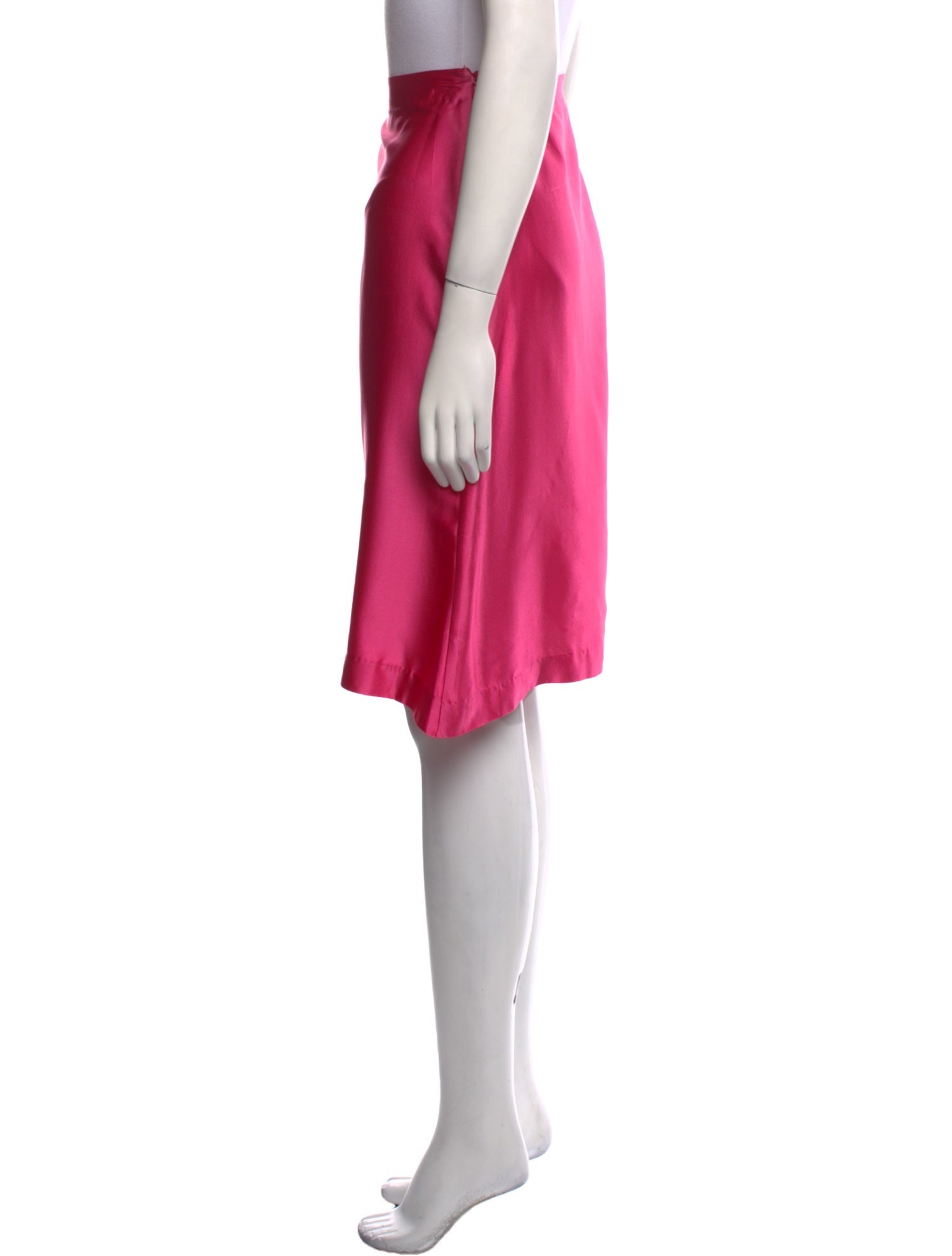 Retrofête Silk Knee-Length Skirt