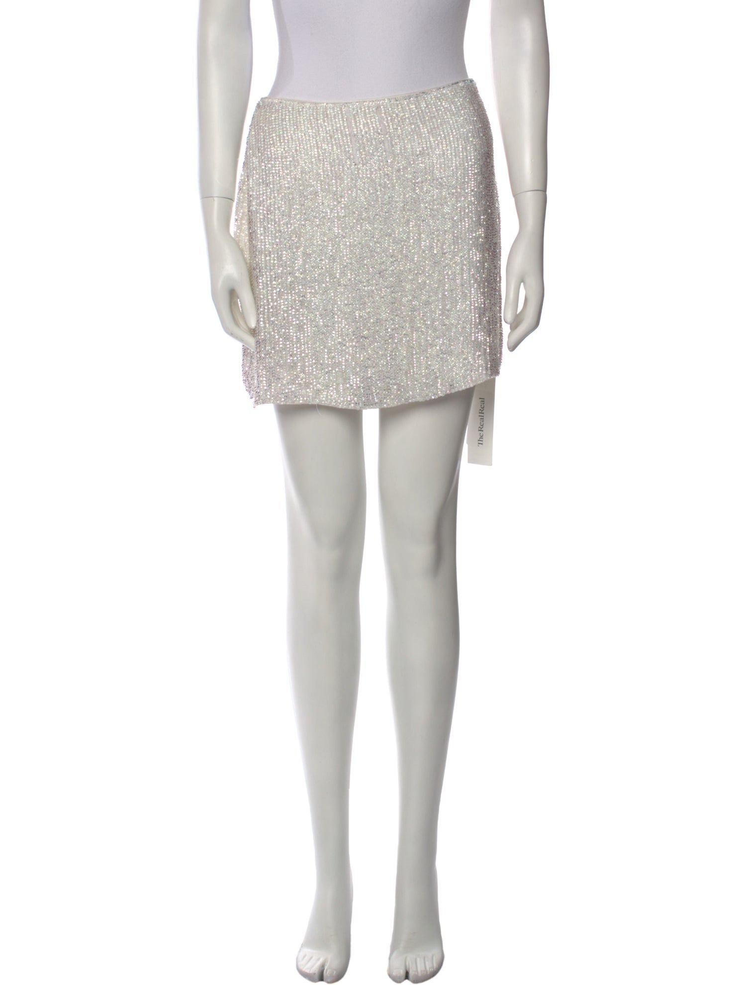 Retrofête Sequin Embellishments Mini Skirt