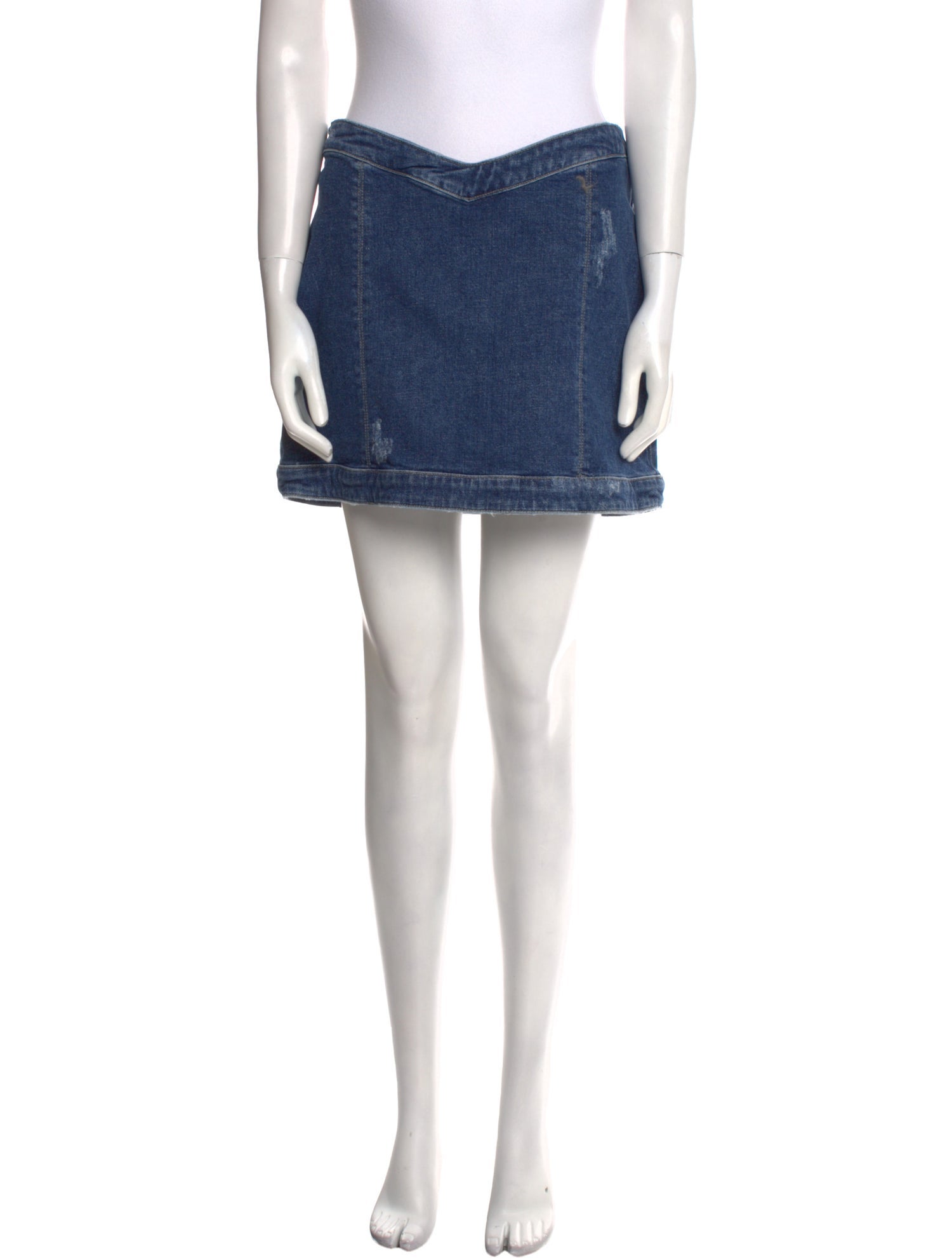 Retrofête Distressed Accents Mini Skirt