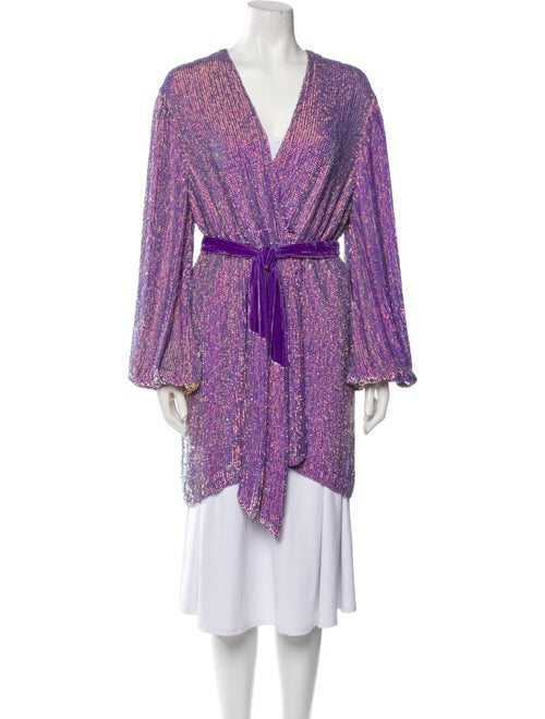 Retrofête Sequin Tweed Pattern Evening Jacket