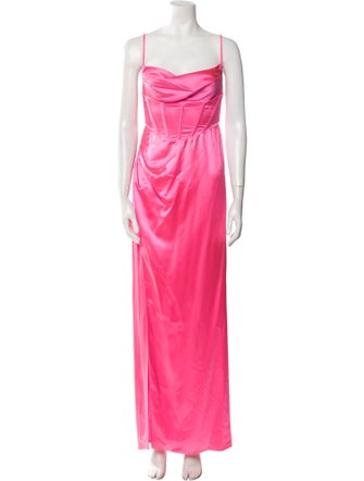 Retrofête Cowl Neck Long Dress