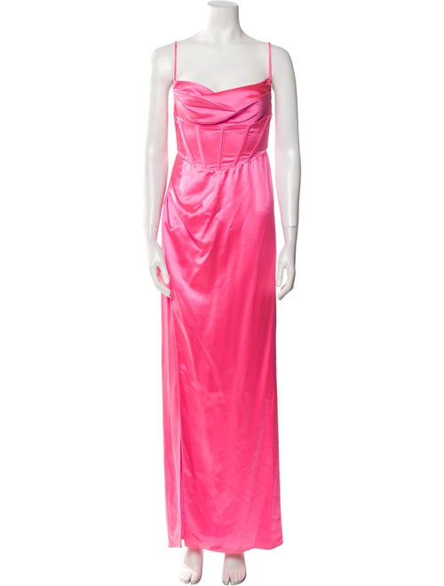 Retrofête Cowl Neck Long Dress