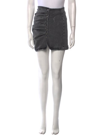 Retrofête Distressed Accents Mini Skirt