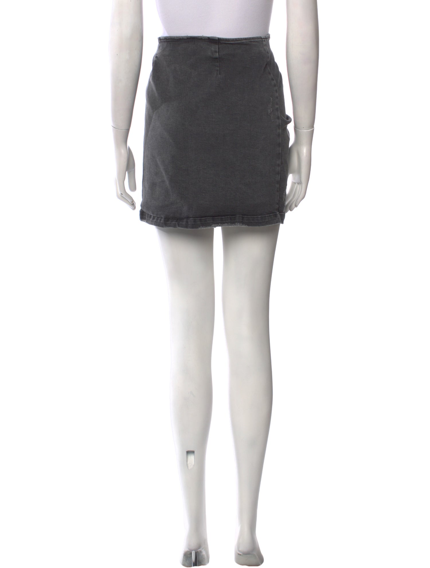 Retrofête Distressed Accents Mini Skirt