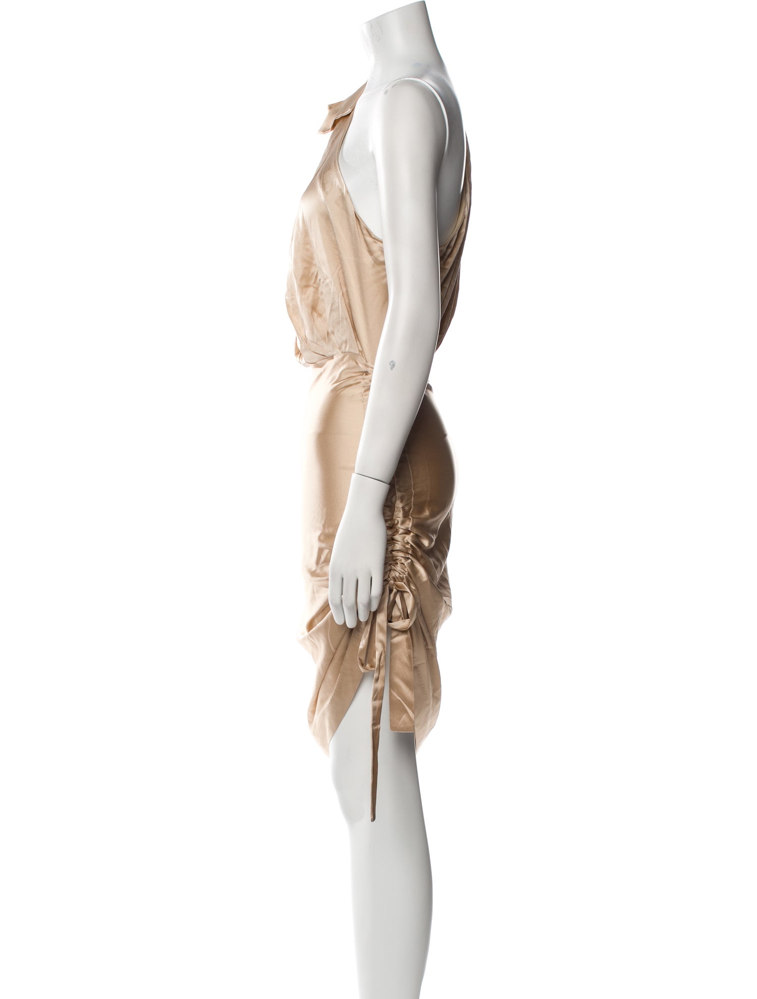 Retrofête Silk Knee-Length Dress