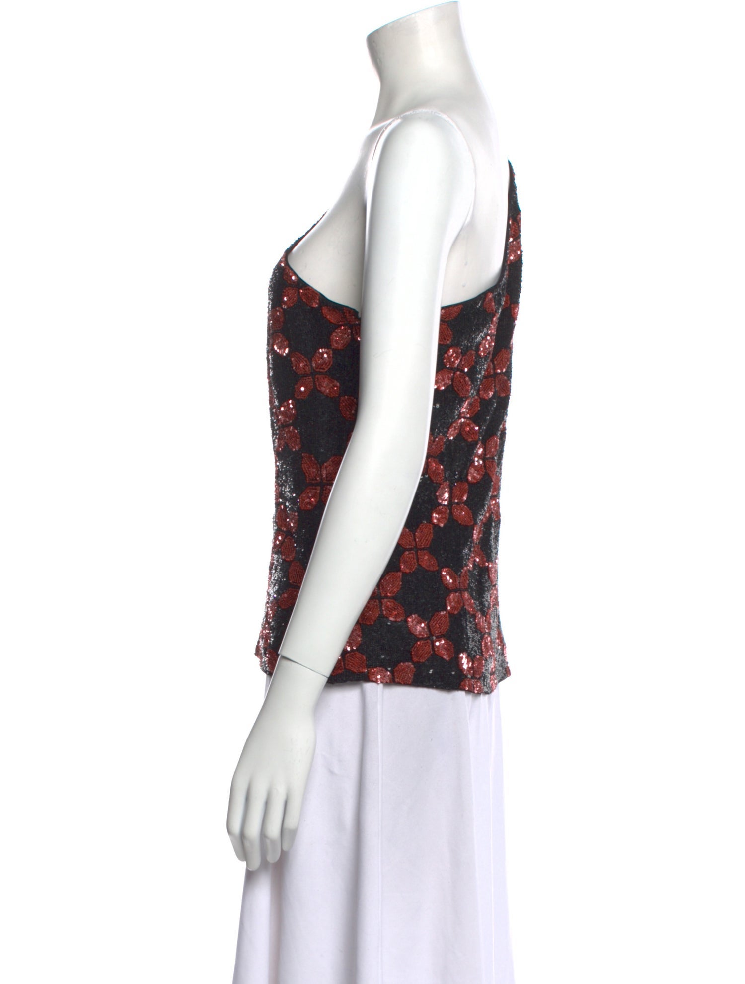 Retrofête Floral Print One-Shoulder Blouse