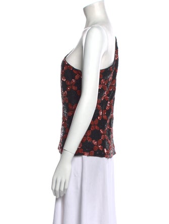 Retrofête Floral Print One-Shoulder Blouse