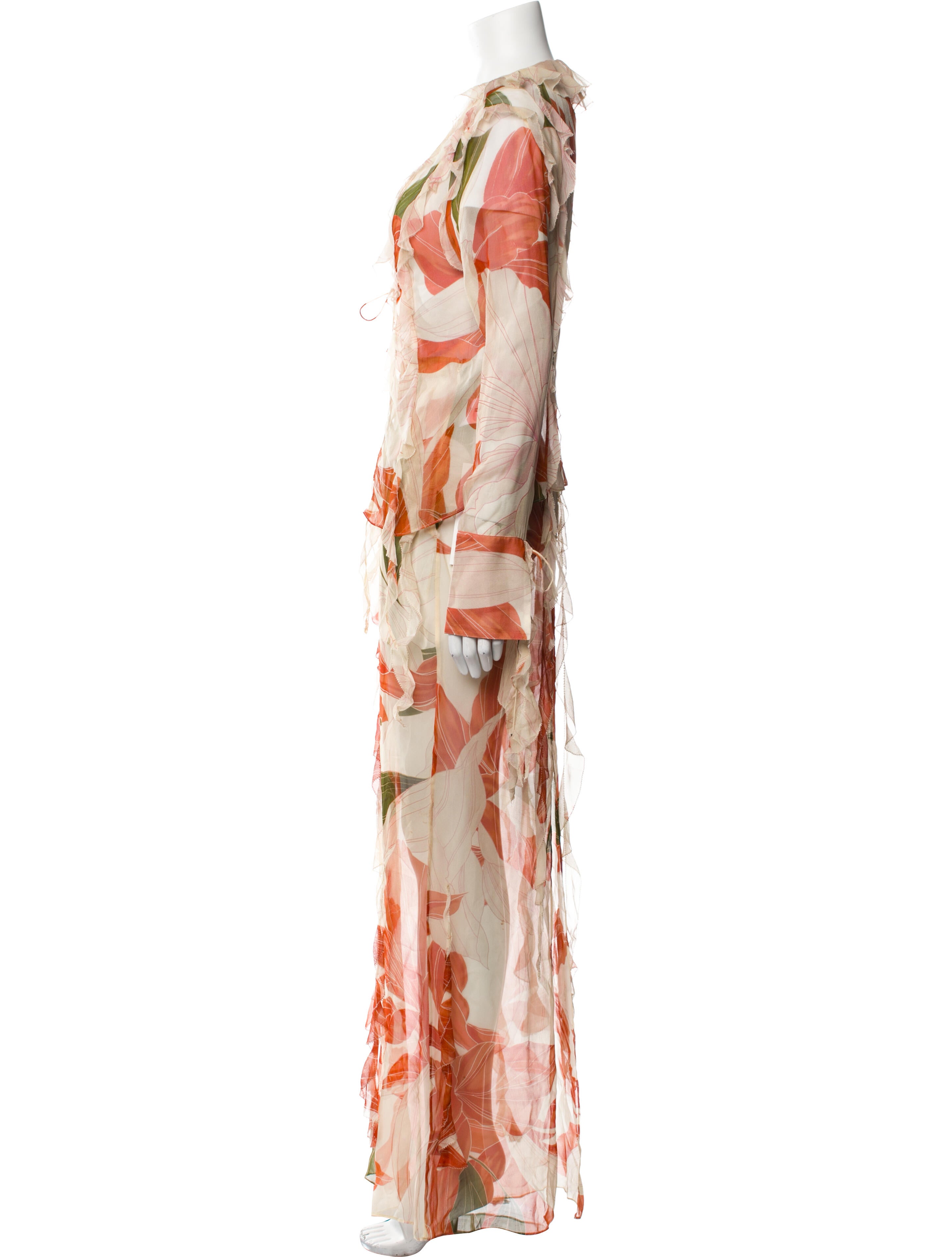 Retrofête Silk Printed Skirt Set