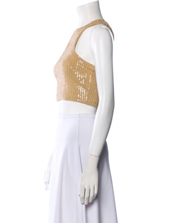 Retrofête Crew Neck Sleeveless Crop Top