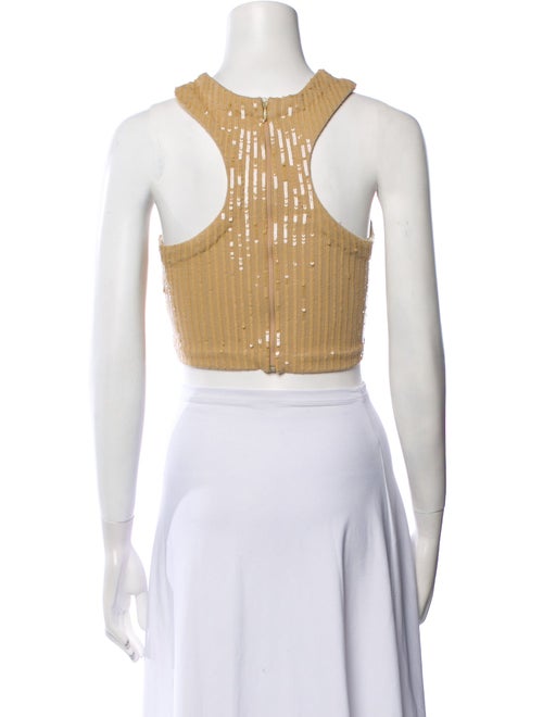 Retrofête Crew Neck Sleeveless Crop Top