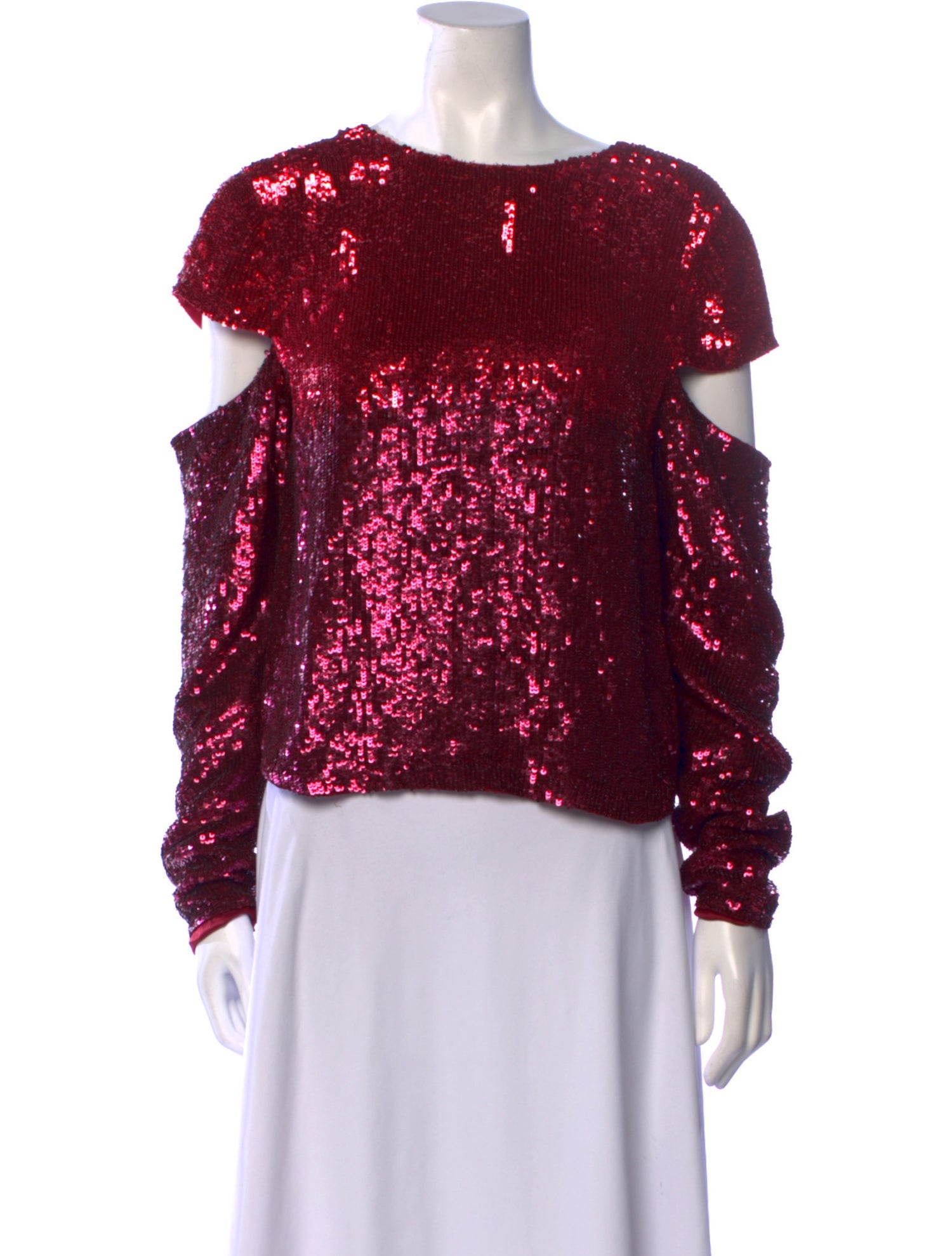 Retrofête Lace Pattern Bateau Neckline Blouse