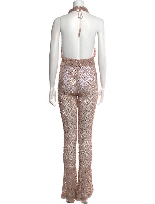 Retrofête Sequin Halterneck Jumpsuit