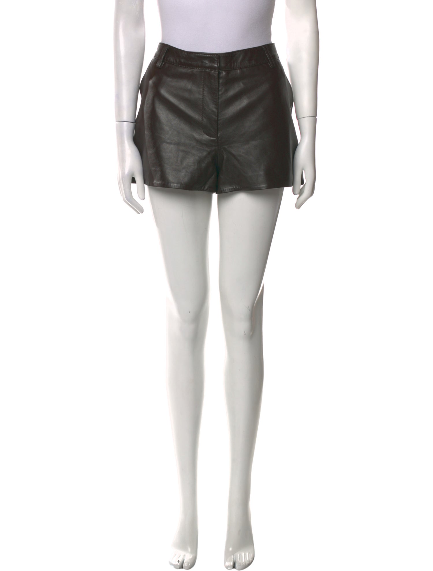 Retrofête Leather Mini Shorts