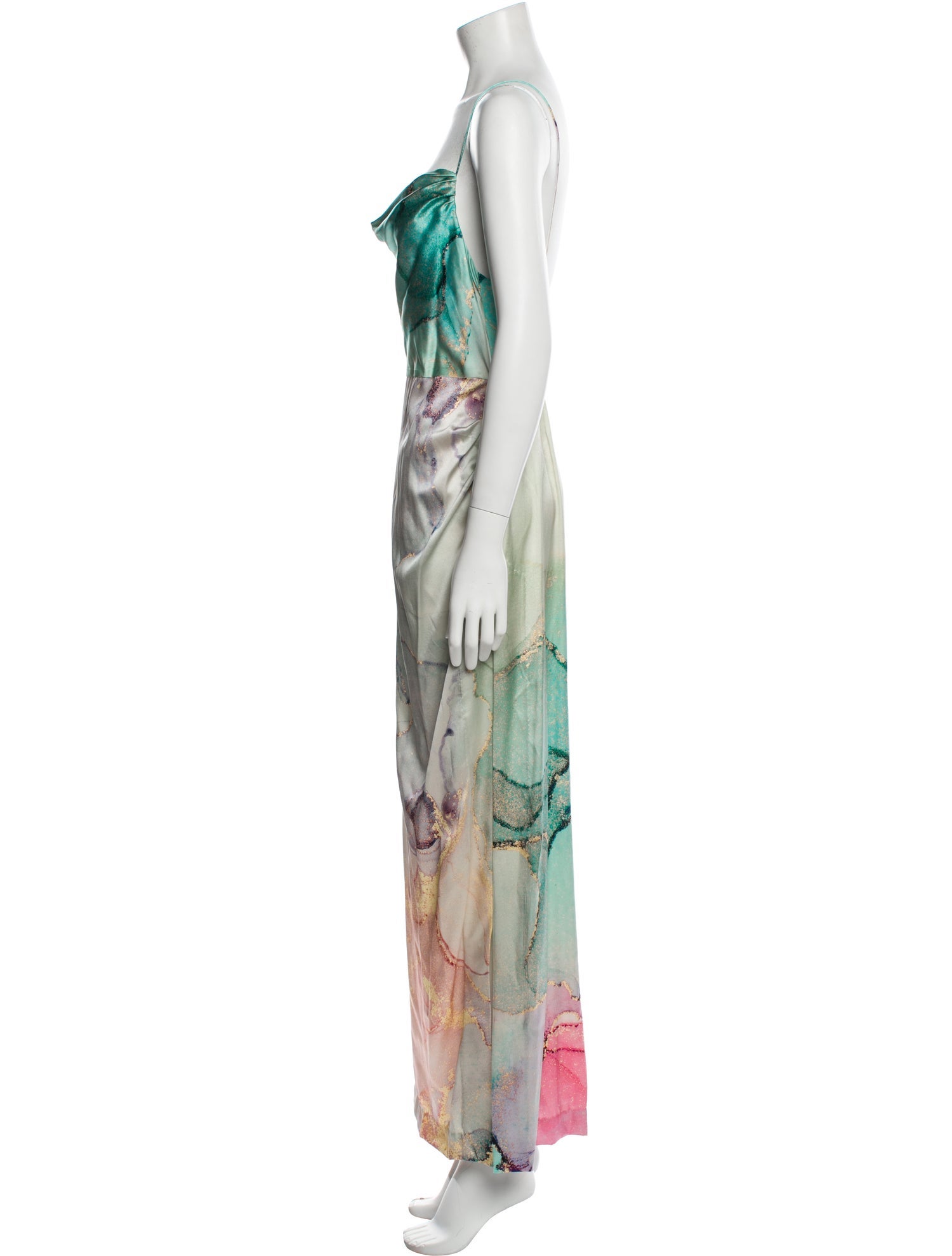 Retrofête Silk Long Dress