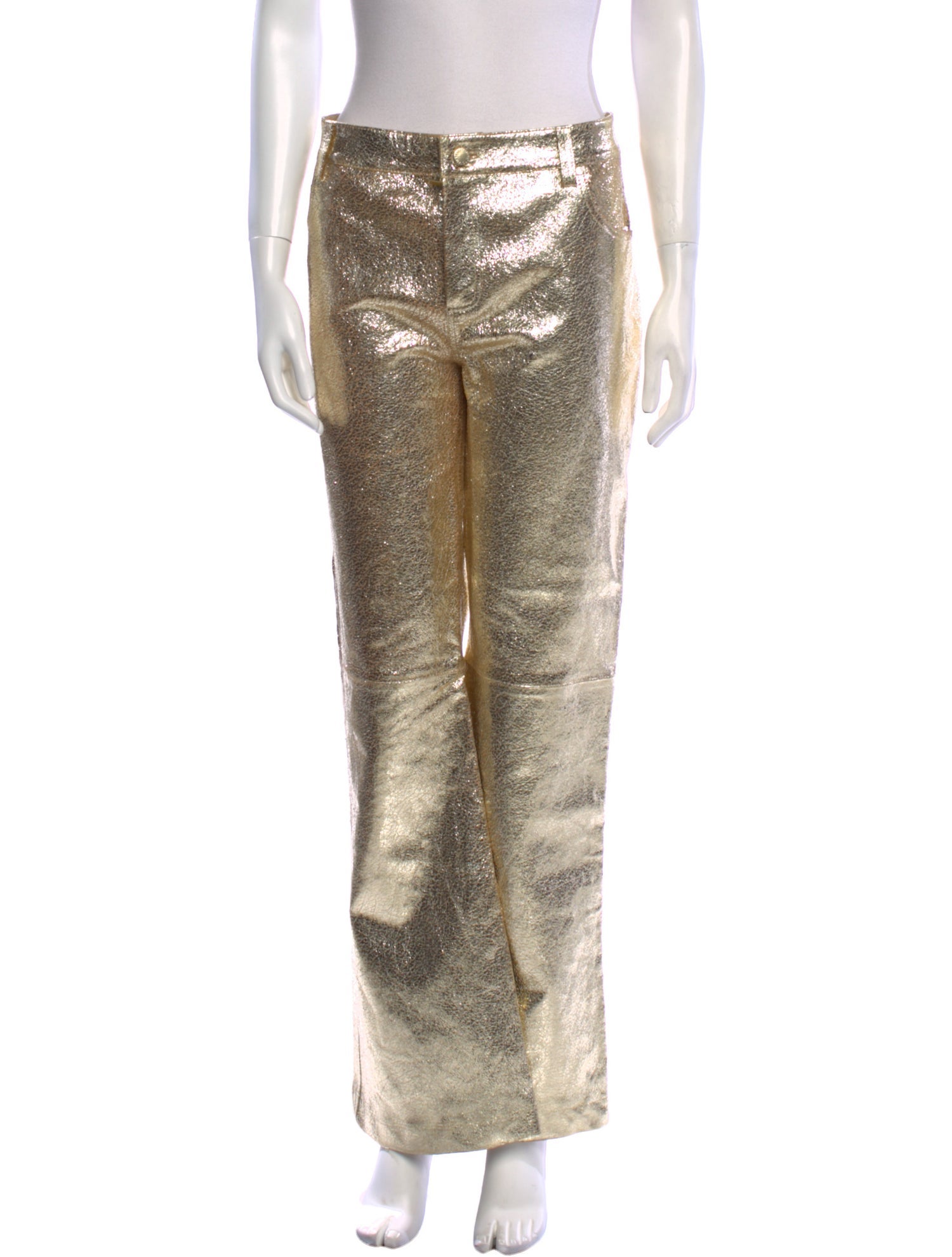 Retrofête Leather Wide Leg Pants