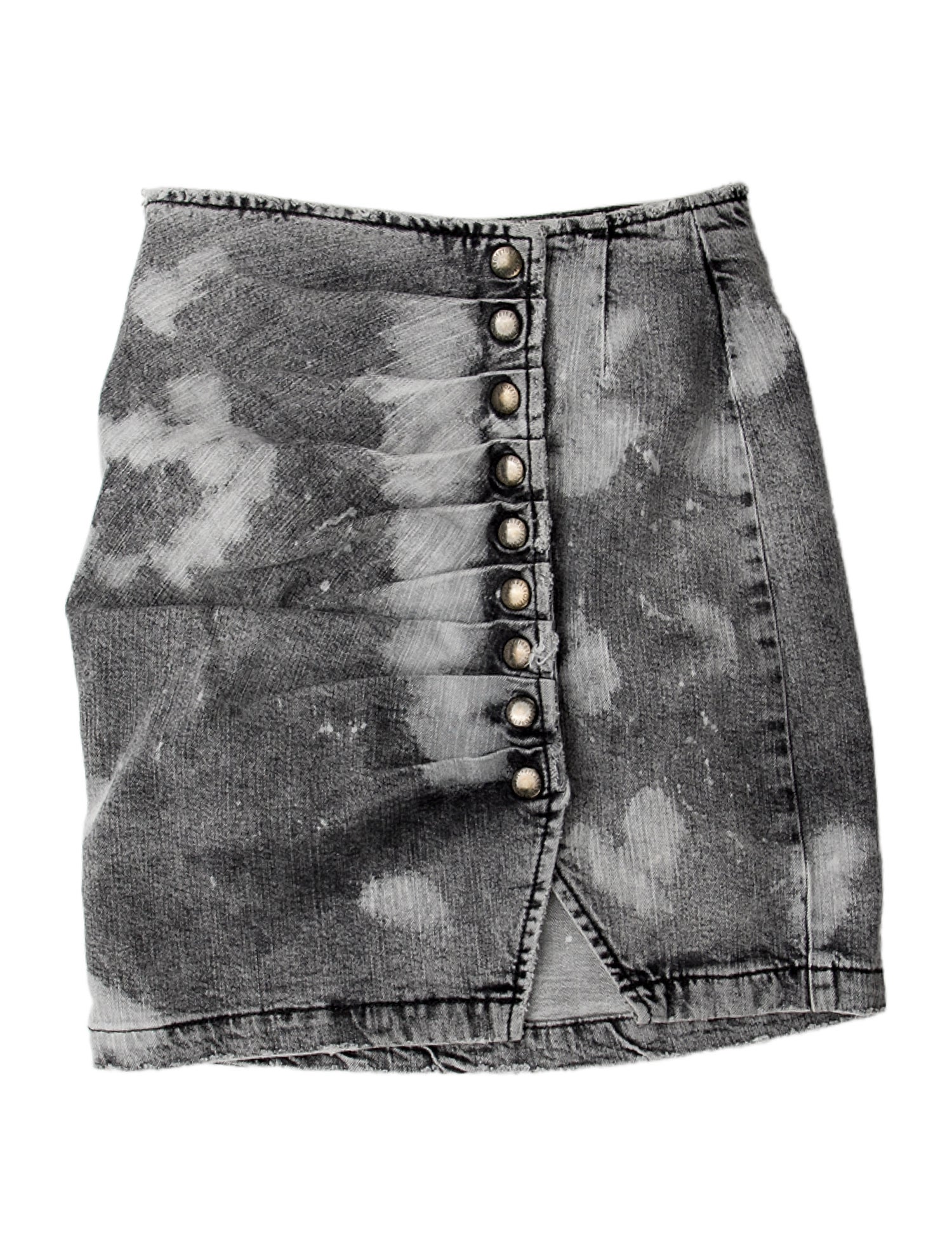 Retrofête Distressed Accents Mini Skirt