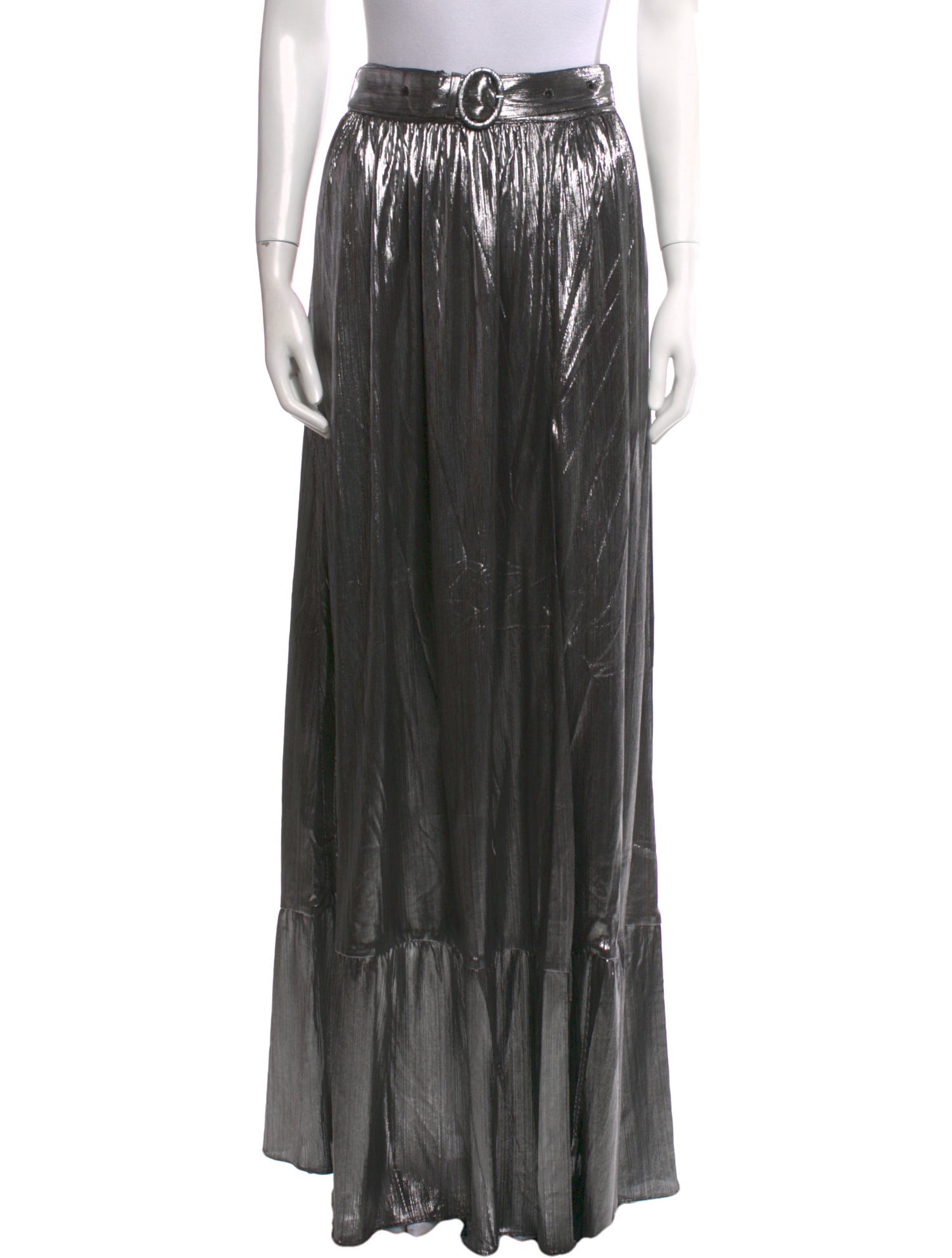 Retrofête Pleated Accents Long Skirt