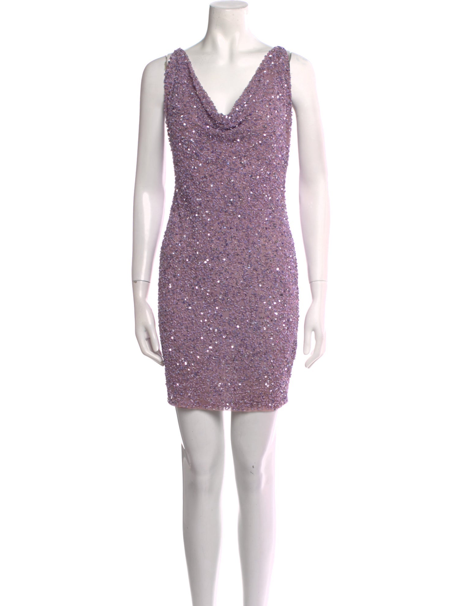 Retrofête Cowl Neck Mini Dress